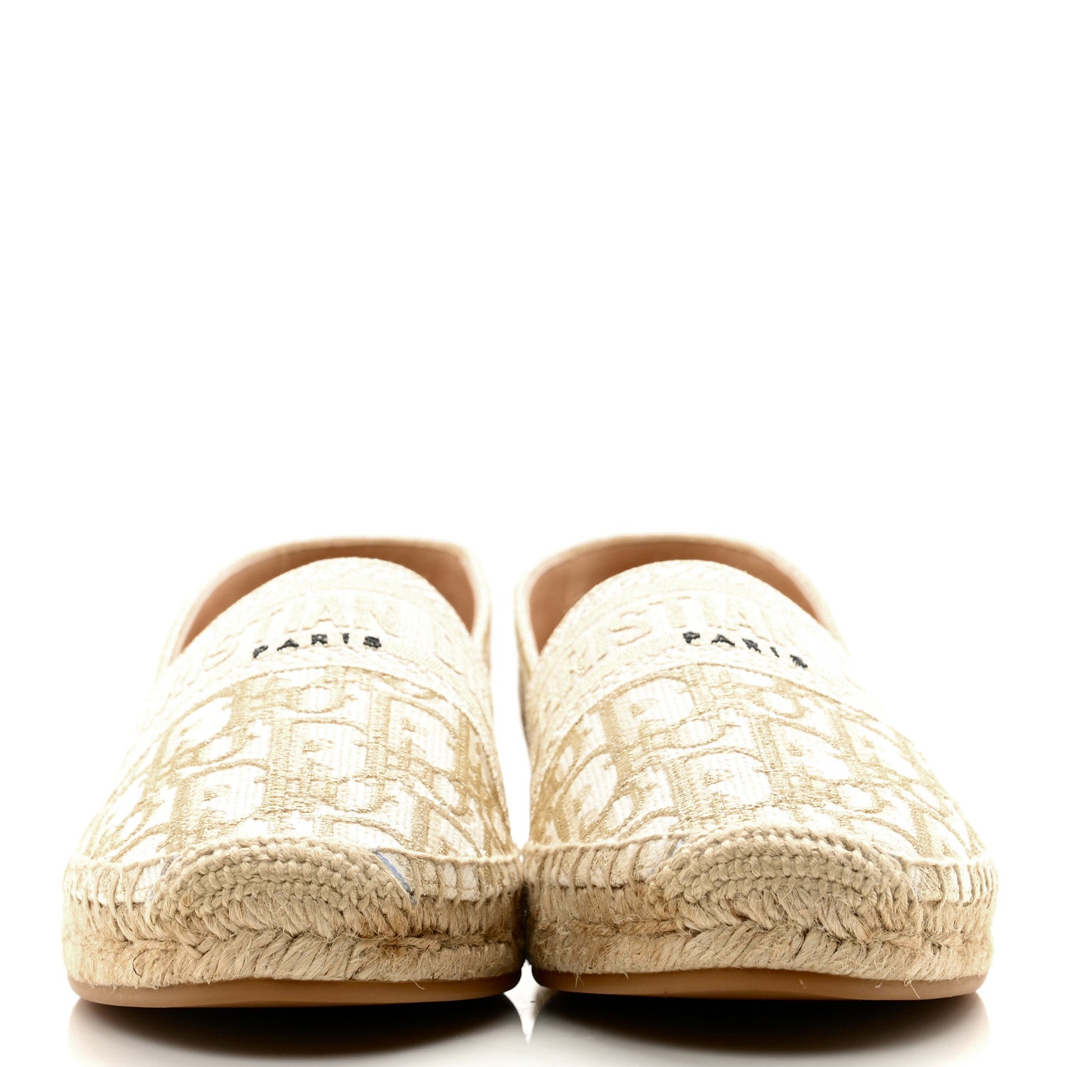 Christian Dior Oblique Embroidered Granville 15mm Espadrilles 41 Cream 2 of 9
