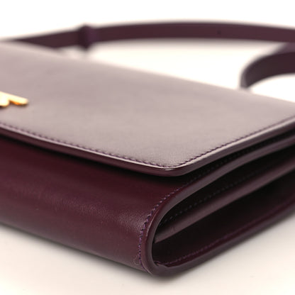 Burberry Calfskin Hannah Wallet with Detachable Strap Deep Maroon 7 of 8