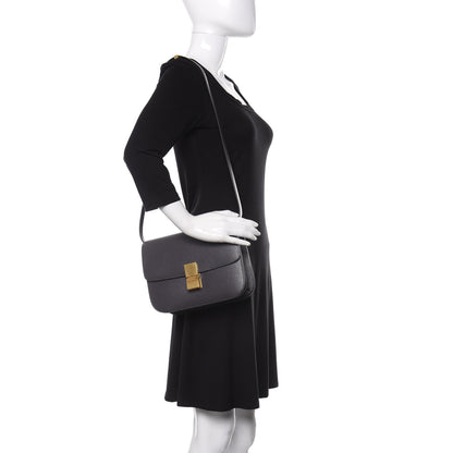 Celine Liege Calfskin Medium Classic Box Flap Bag Liquorice 2 of 10