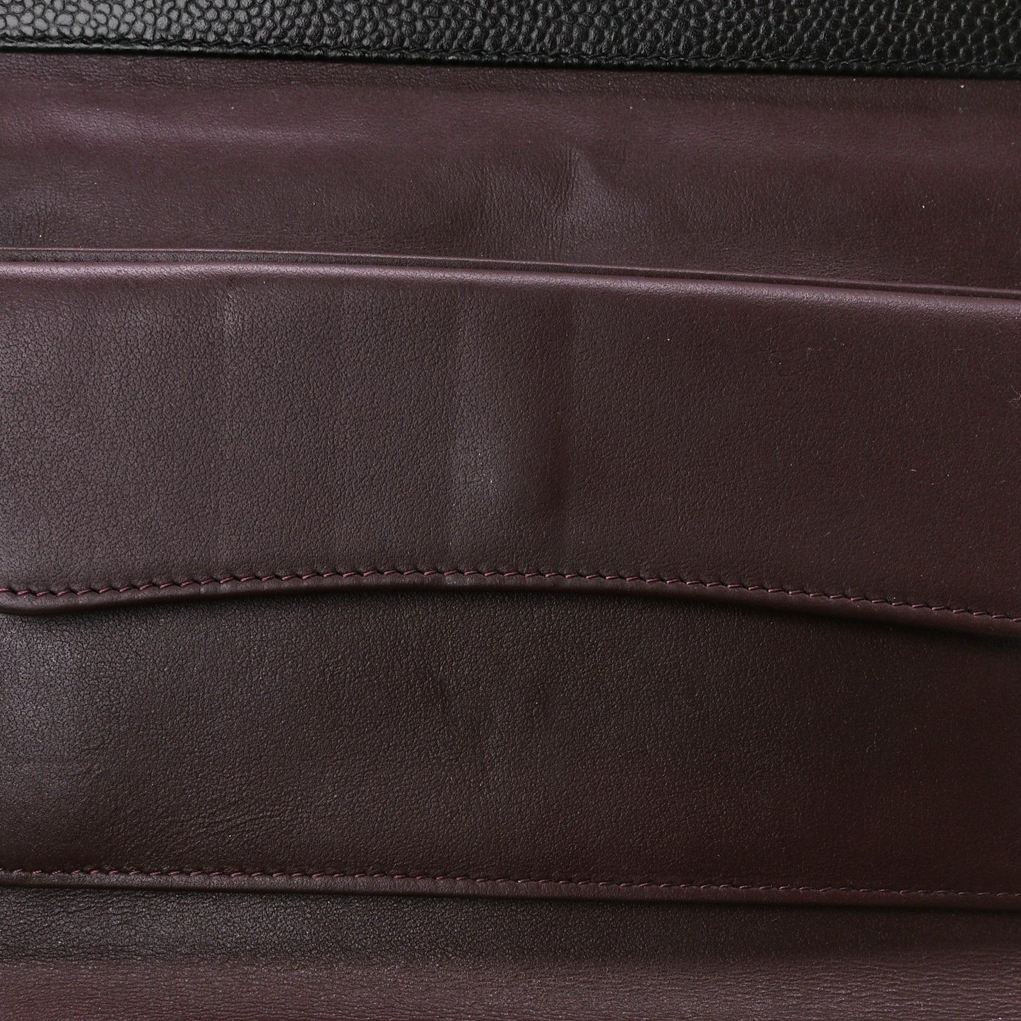 Caviar Quilted Large Flap Wallet Black