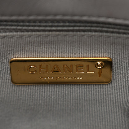 Chanel Lambskin Quilted Large Chanel 19 Flap Dark Grey 6 of 11