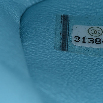 Chanel Lambskin Quilted Mini Rectangular Flap Neon Blue 8 of 11