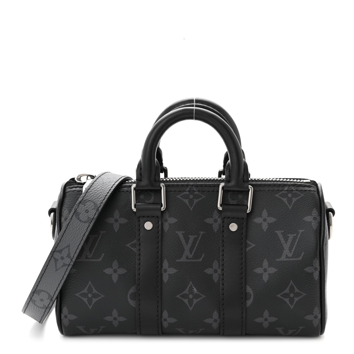 Reverse Monogram Eclipse Keepall XS Black