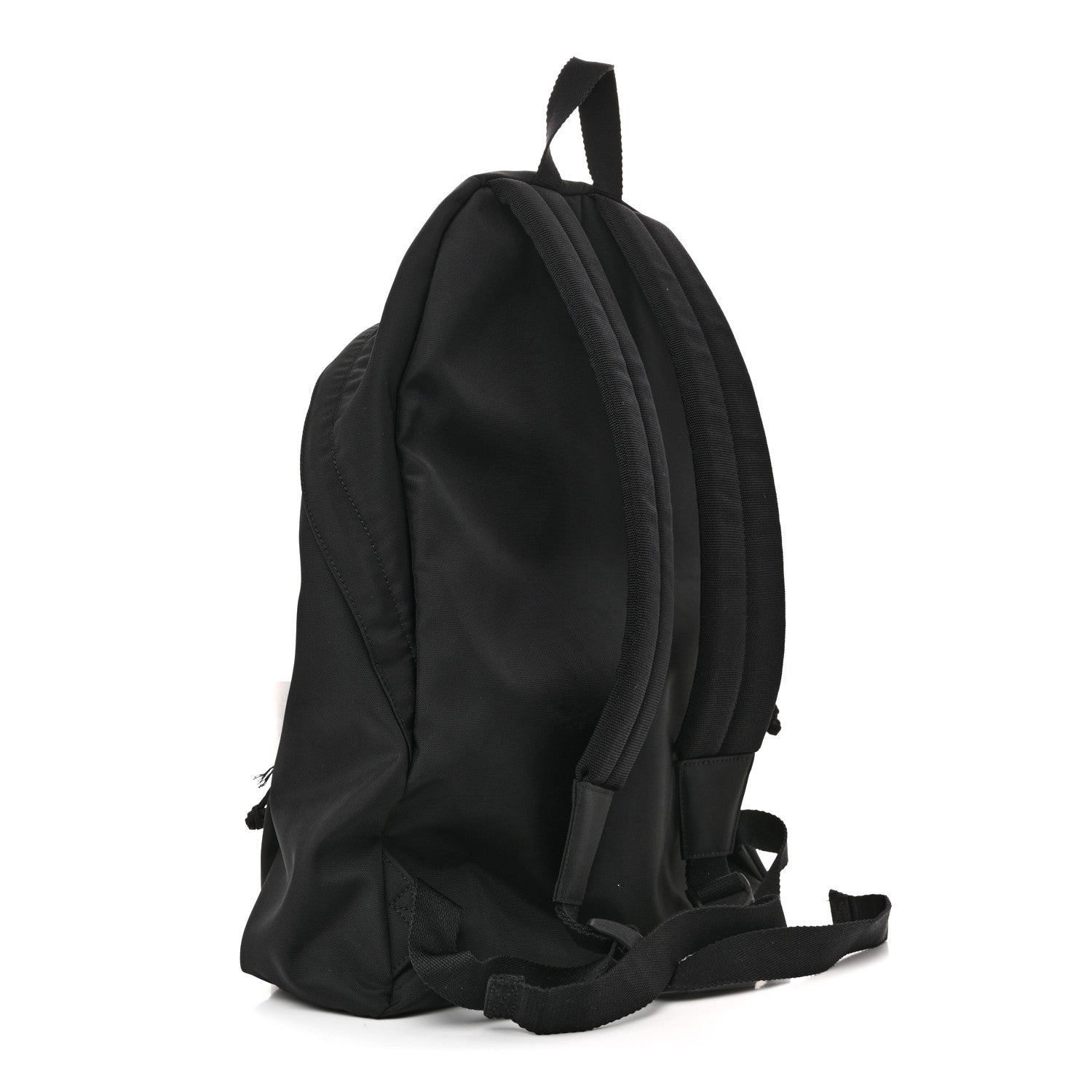 Balenciaga Sport Nylon Logo Embroidered Large Wheel Backpack Black 3 of 11