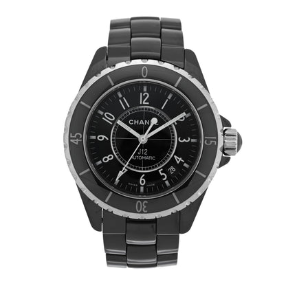 Chanel Stainless Steel Ceramic 38mm J12 Automatic Watch Black 1 of 5