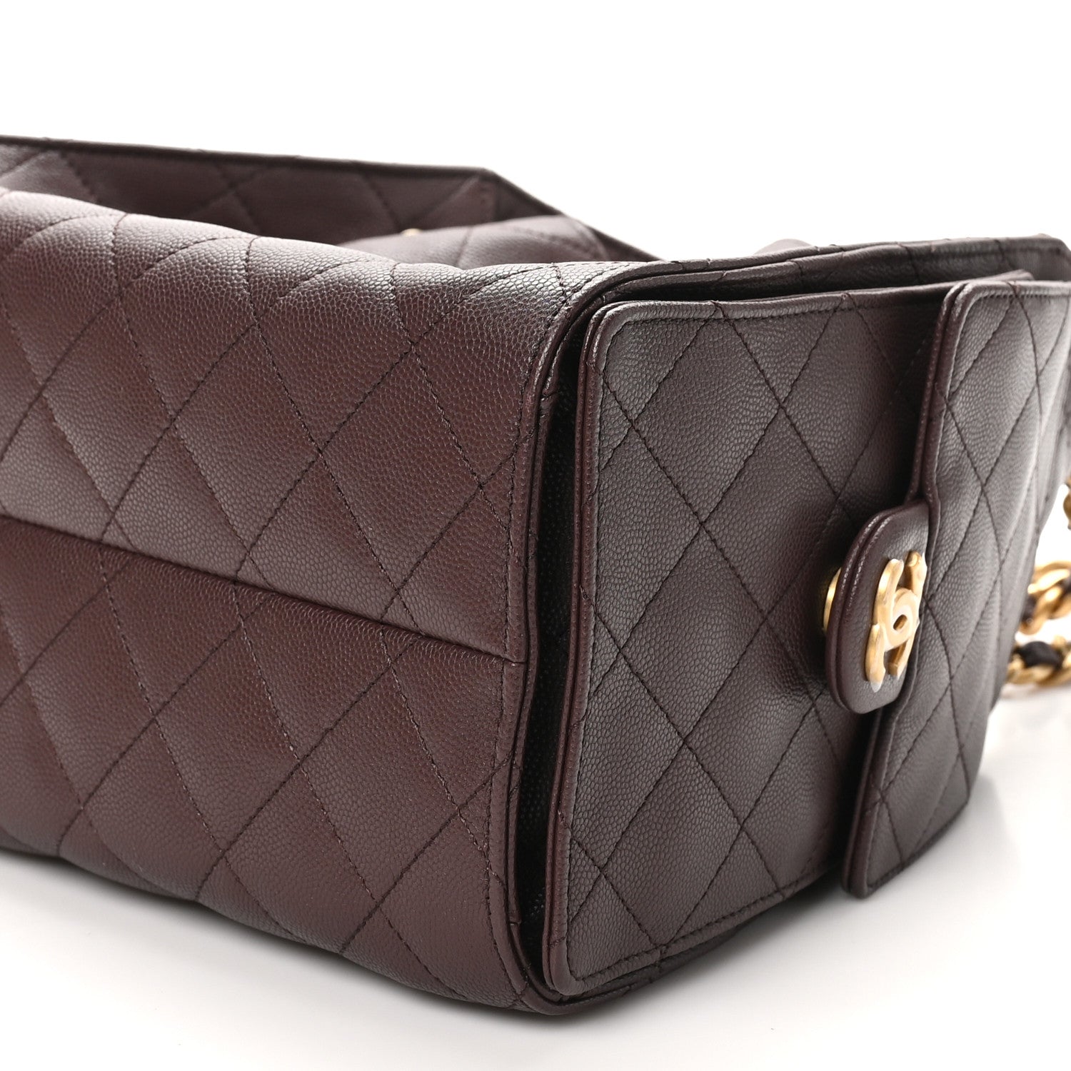 Chanel Caviar Quilted Small Chanel 25 Handbag Dark Brown 10 of 11