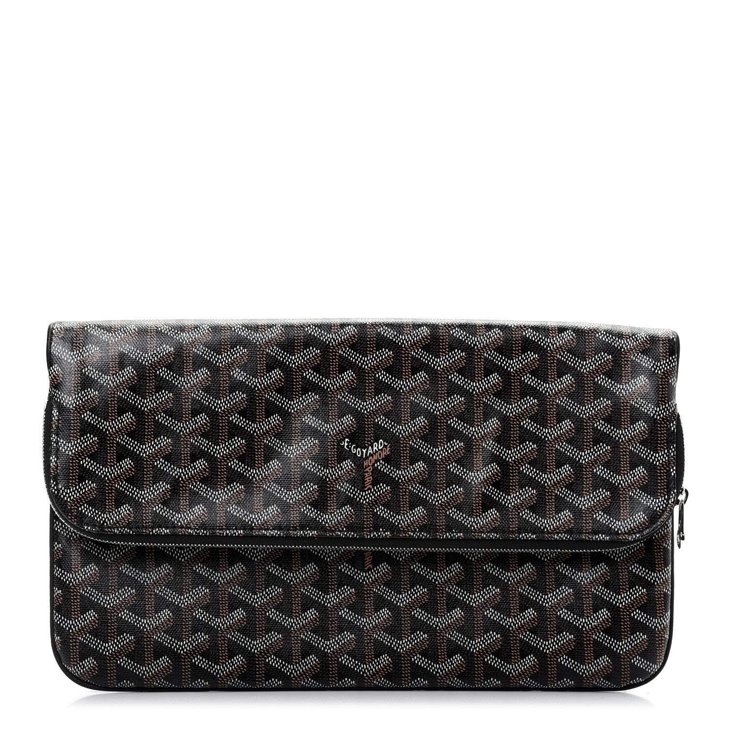 Goyard Goyardine Sainte Marie Soft Clutch Black 1 of 8