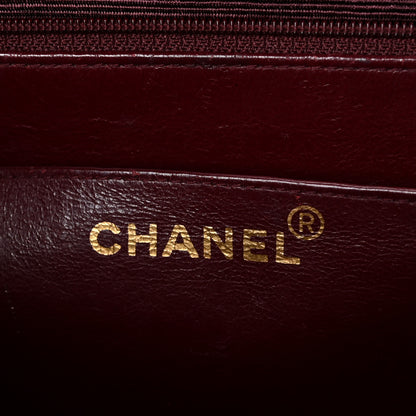 Chanel Lambskin Quilted XL Jumbo Single Flap Black 7 of 12