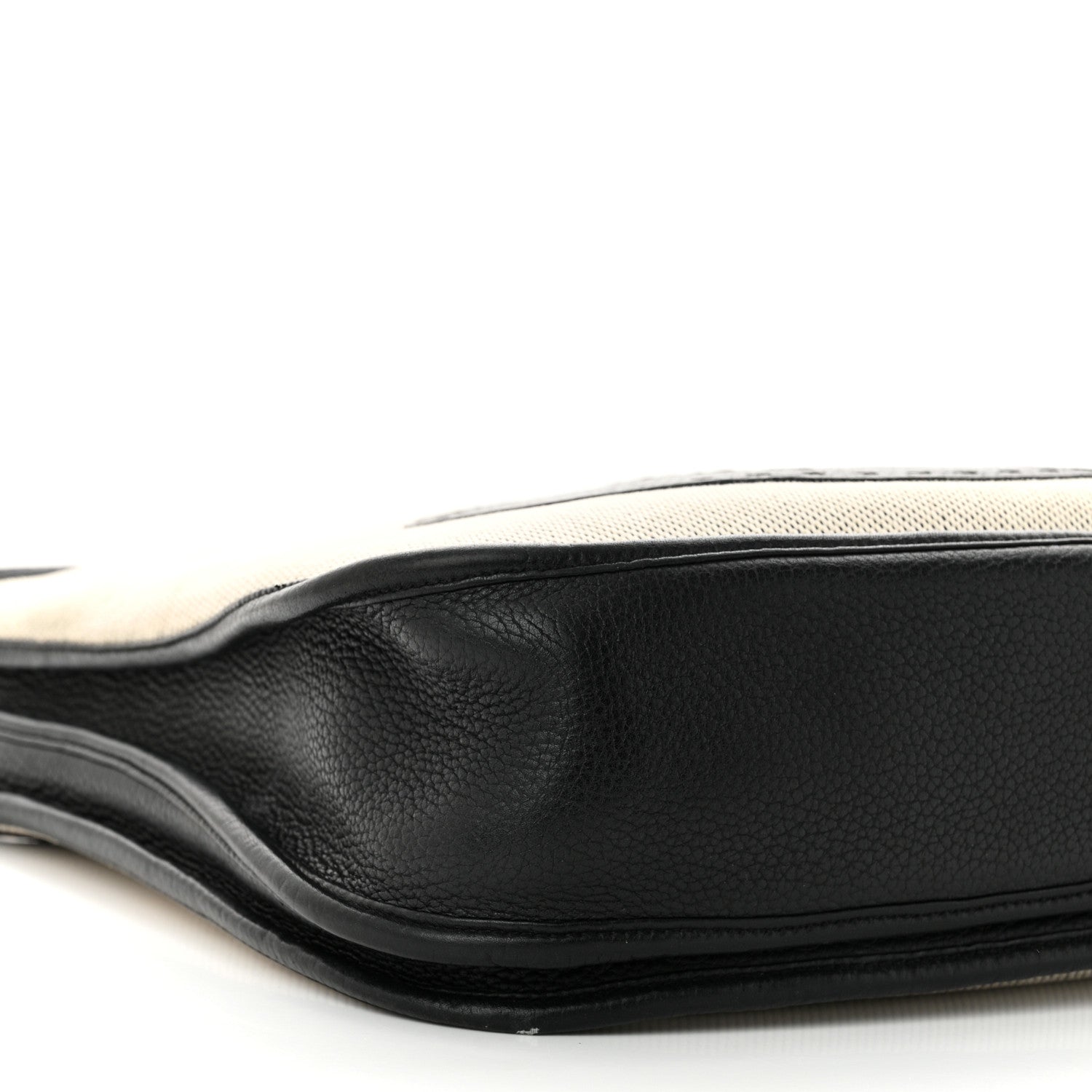 Hermes Toile Taurillon Clemence Evelyne III GM Ecru Black 9 of 11