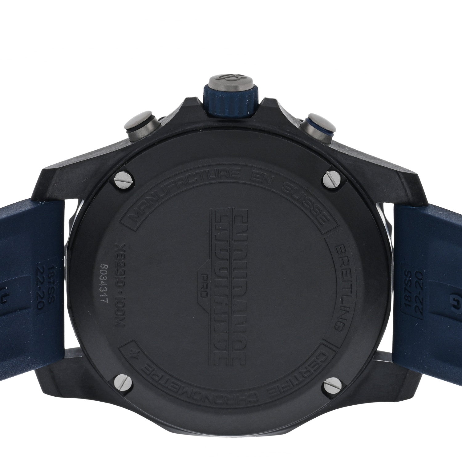 Breitling Breitlight Rubber 44mm Endurance Pro Chronograph Quartz Watch Black X82310 4 of 5