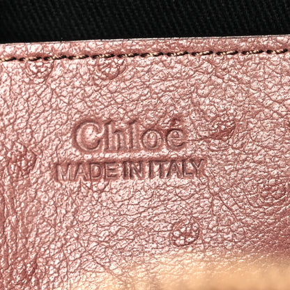 Chloe Buffalo Ostrich Effect Small Charms Bowling Bag Nougat 6 of 10