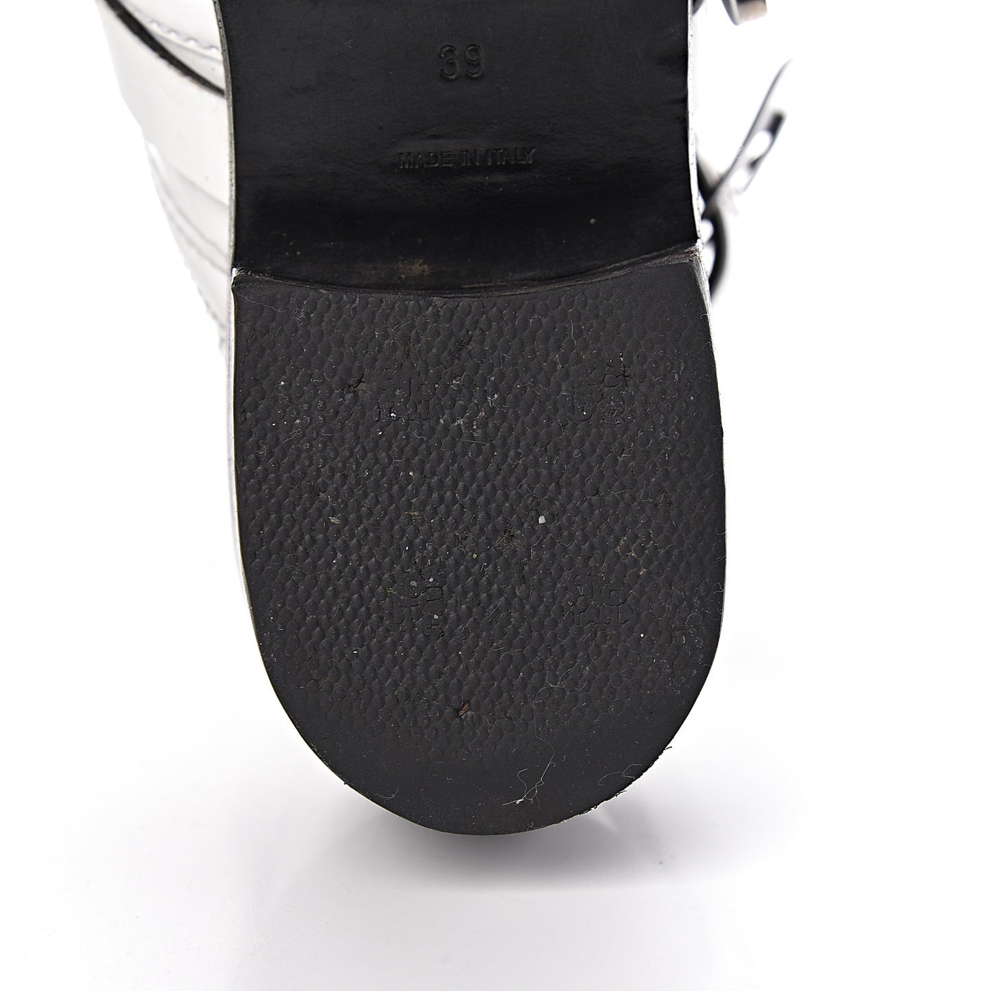 Brushed Calfskin Ceinture Ankle Boots 39 White