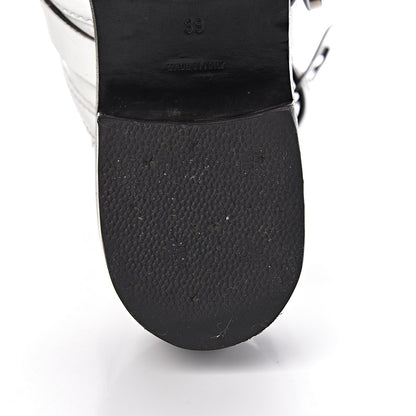 Balenciaga Brushed Calfskin Ceinture Ankle Boots 39 White 20 of 21