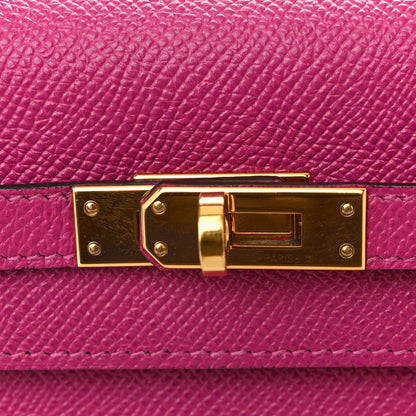 Hermes Epsom Horseshoe Kelly Sellier 25 Rose Pourpre Anemone 11 of 15