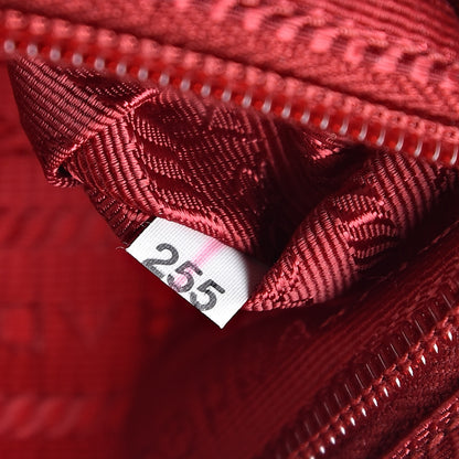 Prada Tessuto Nylon Saffiano Wristlet Rosso 7 of 7