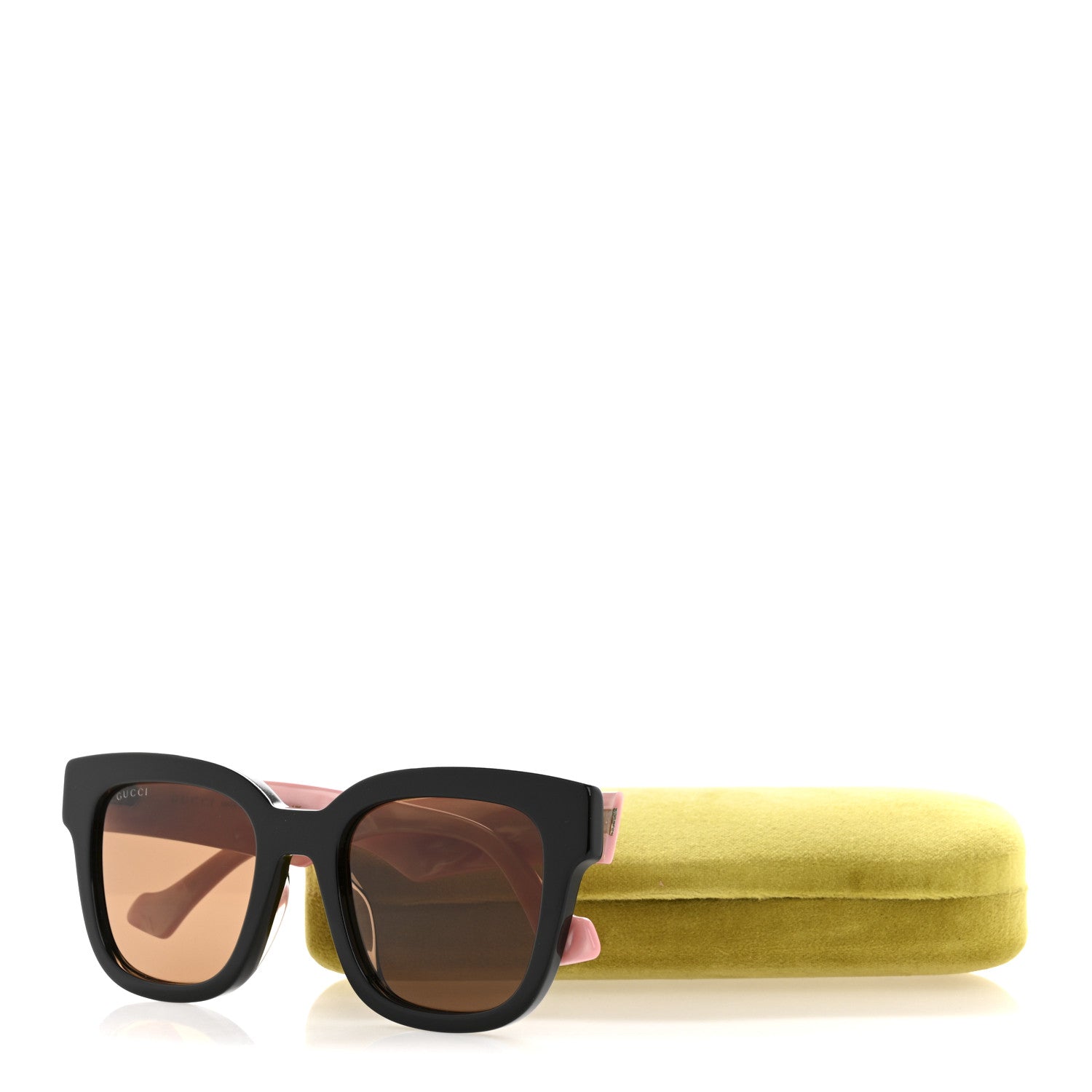 Gucci Rectangle 52mm Frame Sunglasses GG0998/S Black Pink 10 of 10