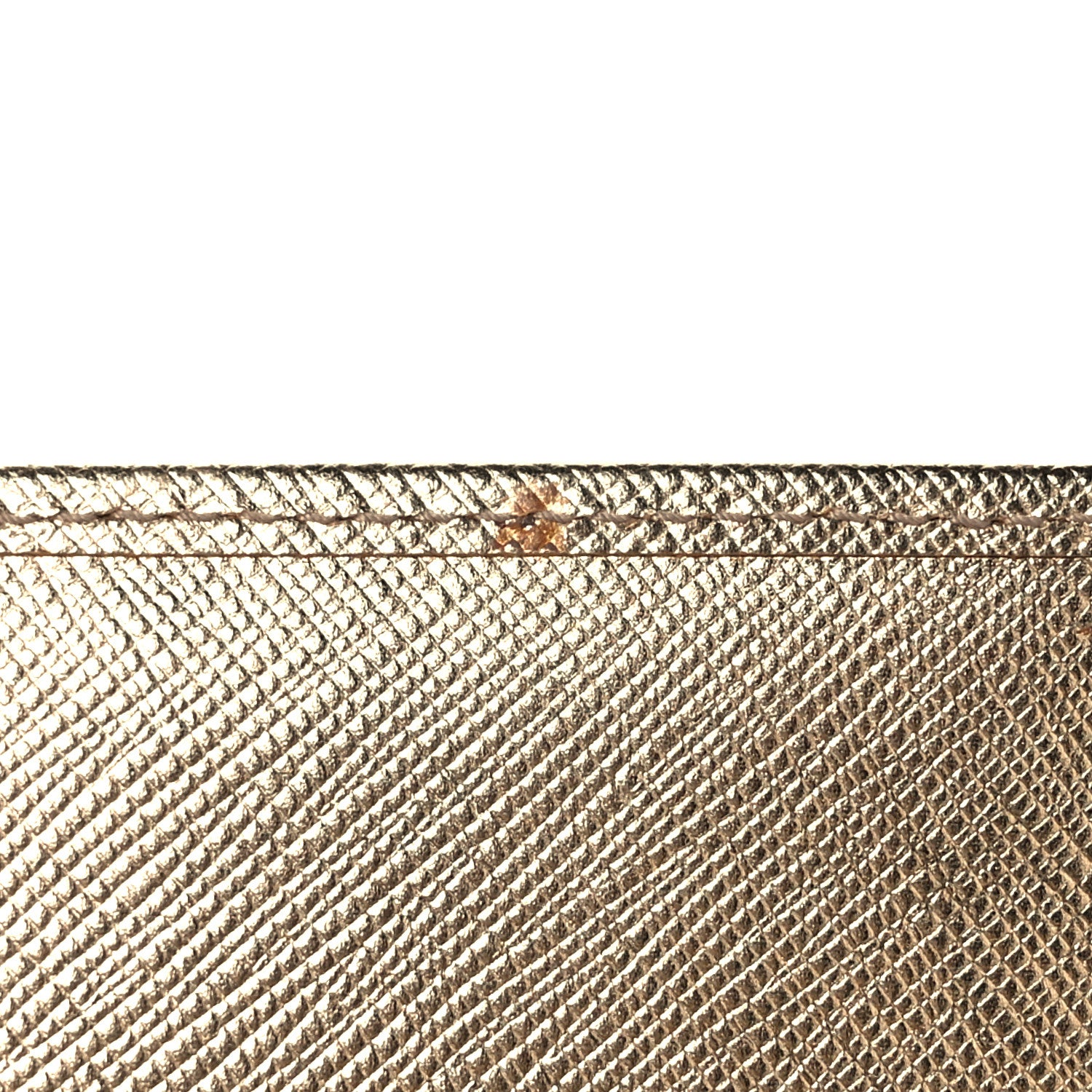 Prada Saffiano Lux Sound Wallet On Chain Platino 12 of 13