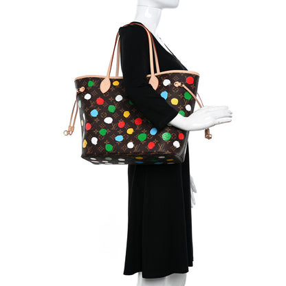 Louis Vuitton LV X YK Monogram Painted Dots Neverfull MM 2 of 9