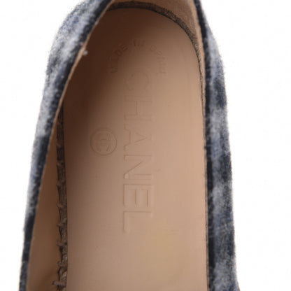 Chanel Flannel Espadrilles 35 Grey Black 8 of 11