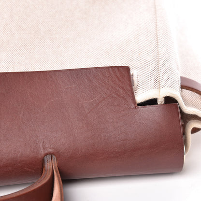 Hermes Toile Calfskin Herbag 39 GM Natural 9 of 18