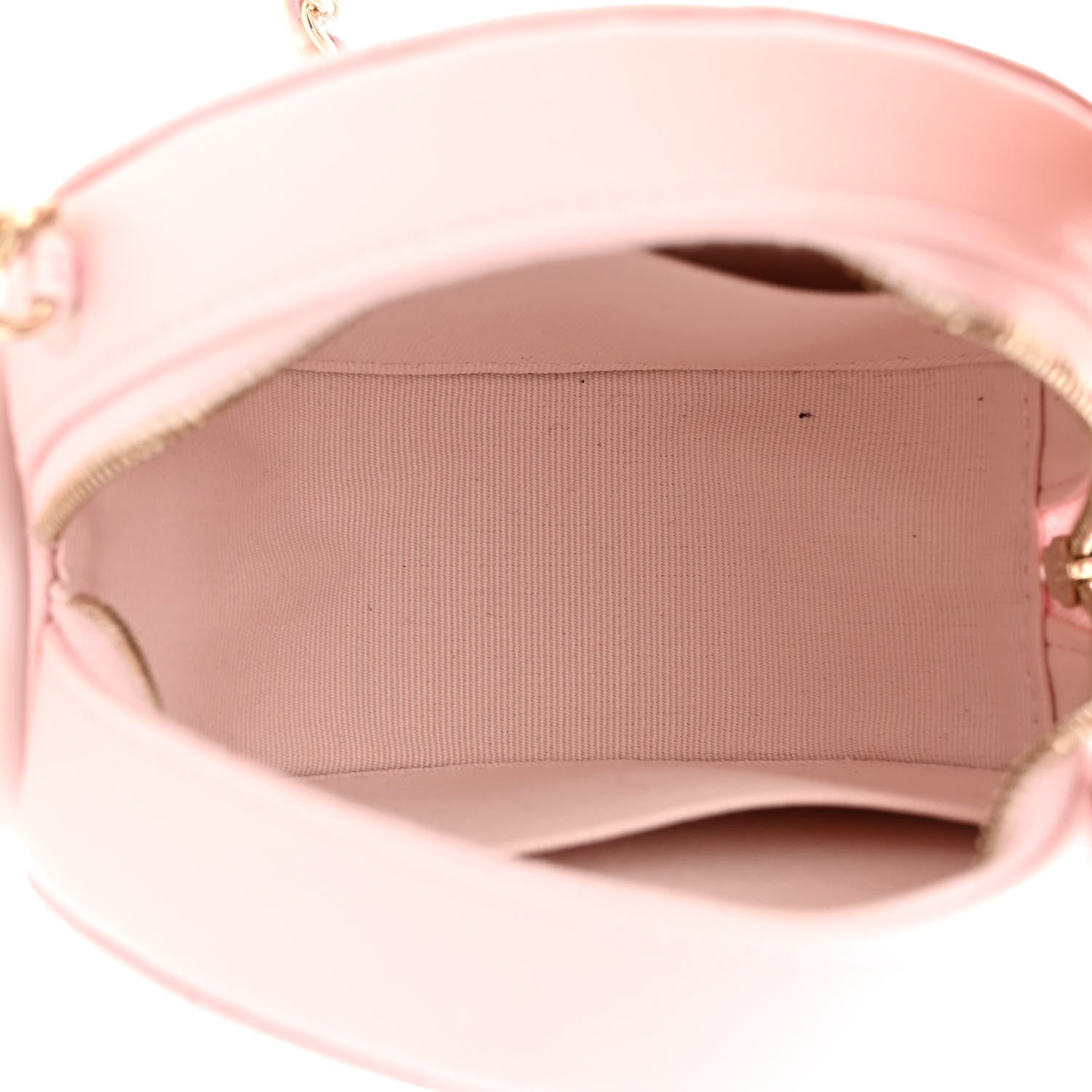 Chanel Caviar Quilted Crystal CC Round Clutch With Chain Pink 5 of 11
