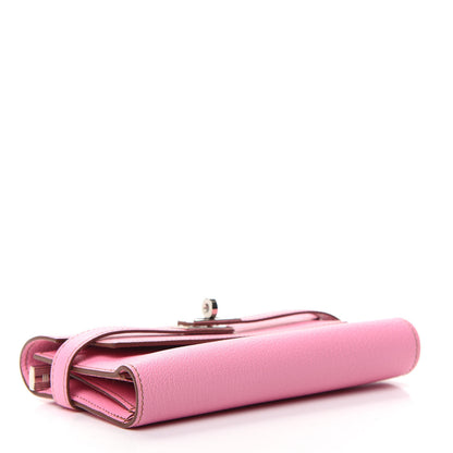 Hermes Chevre Mysore Medium Kelly Wallet 5P Pink 4 of 6