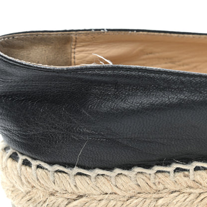 Chanel Lambskin CC Espadrilles 38 Black 12 of 15
