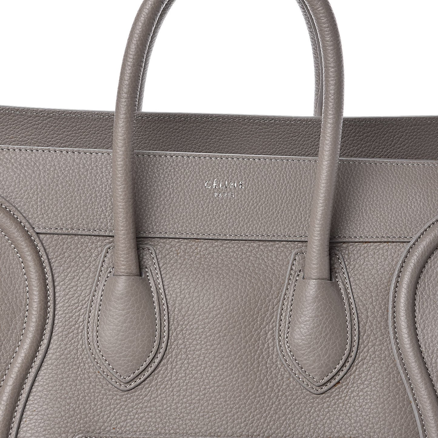 Drummed Calfskin Mini Luggage Souris