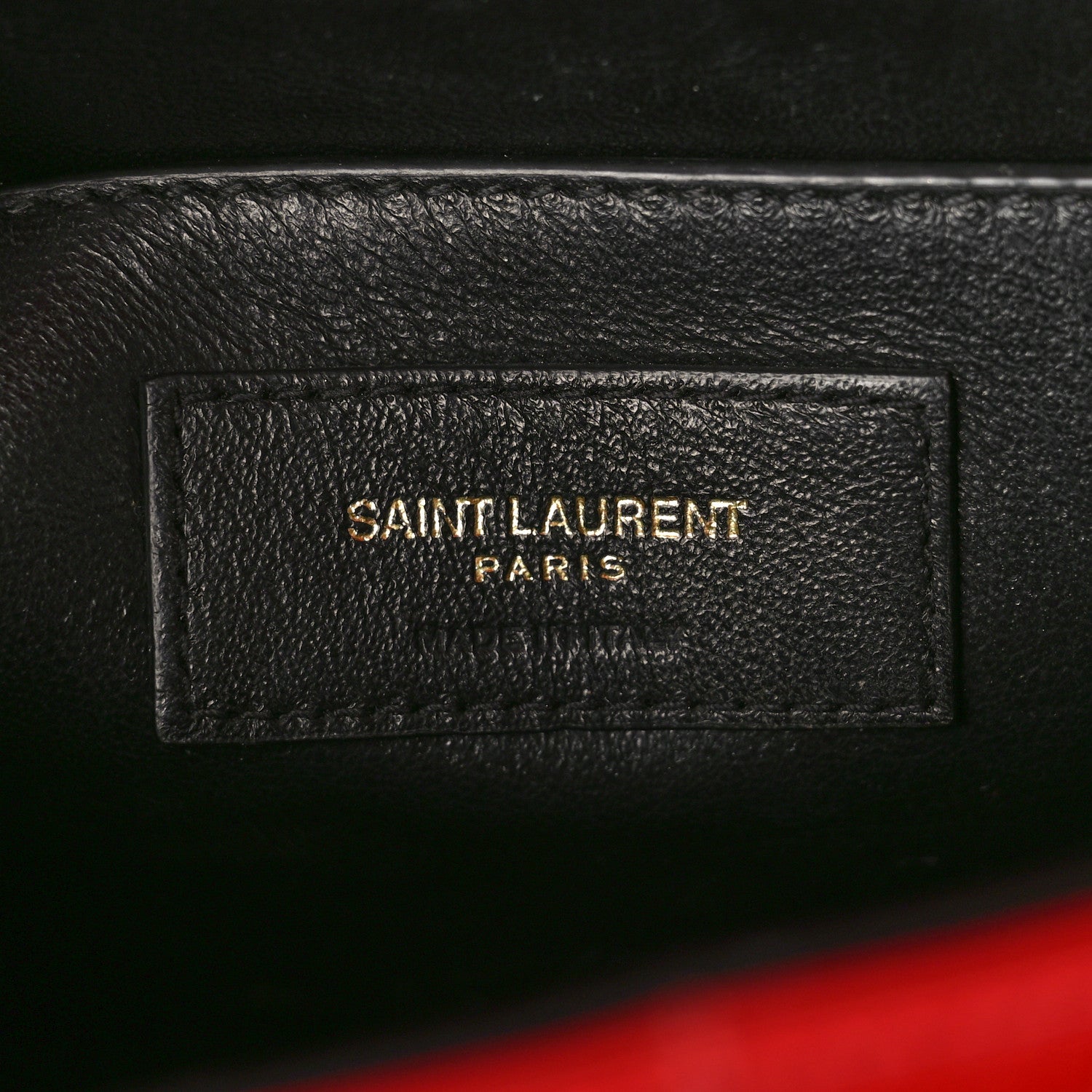 Saint Laurent Patent Matelasse Monogram Large Vicky Chain Bag Rouge Eros 6 of 12