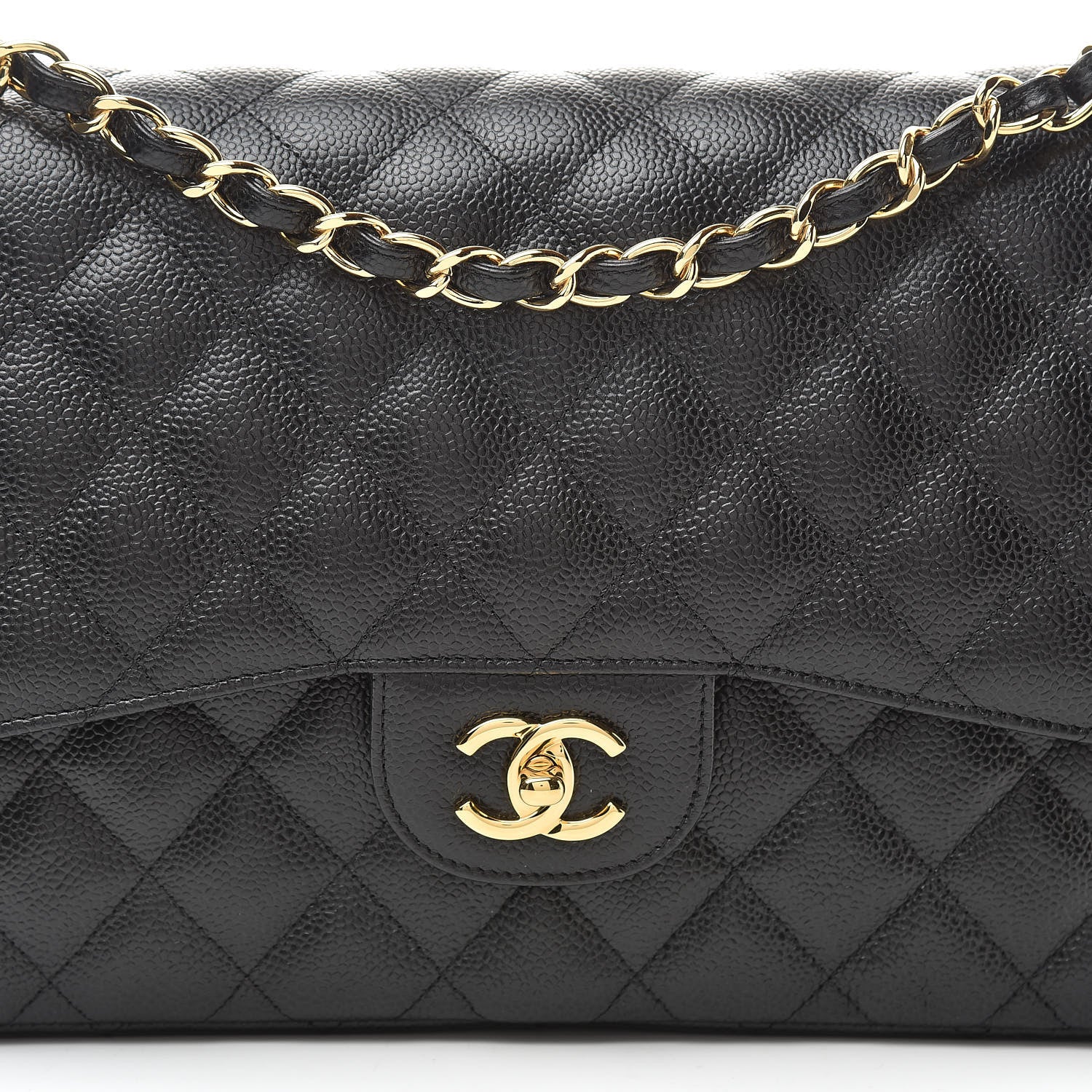 Chanel Caviar Quilted Jumbo Double Flap Black 8 of 11
