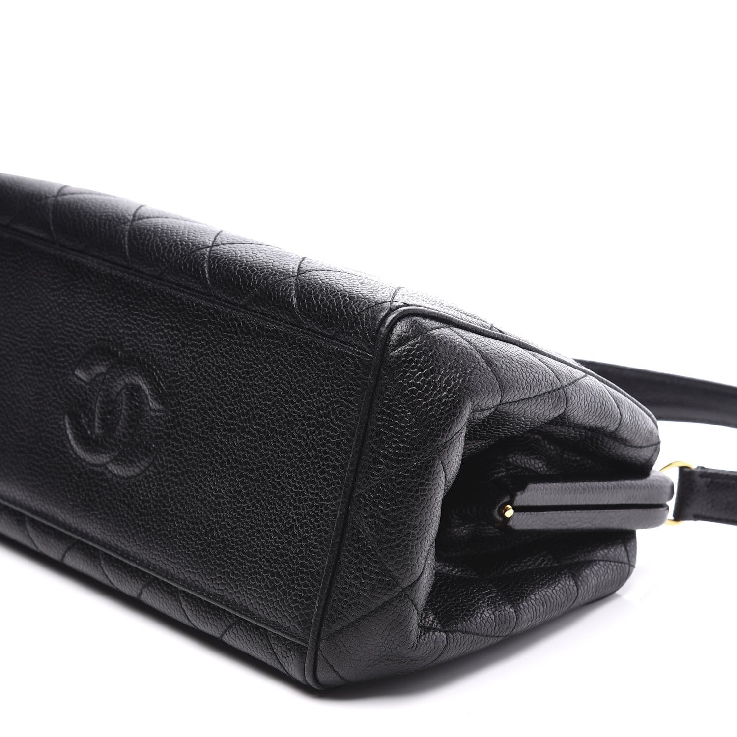 Chanel Caviar Quilted Frame Bag Black 10 of 11