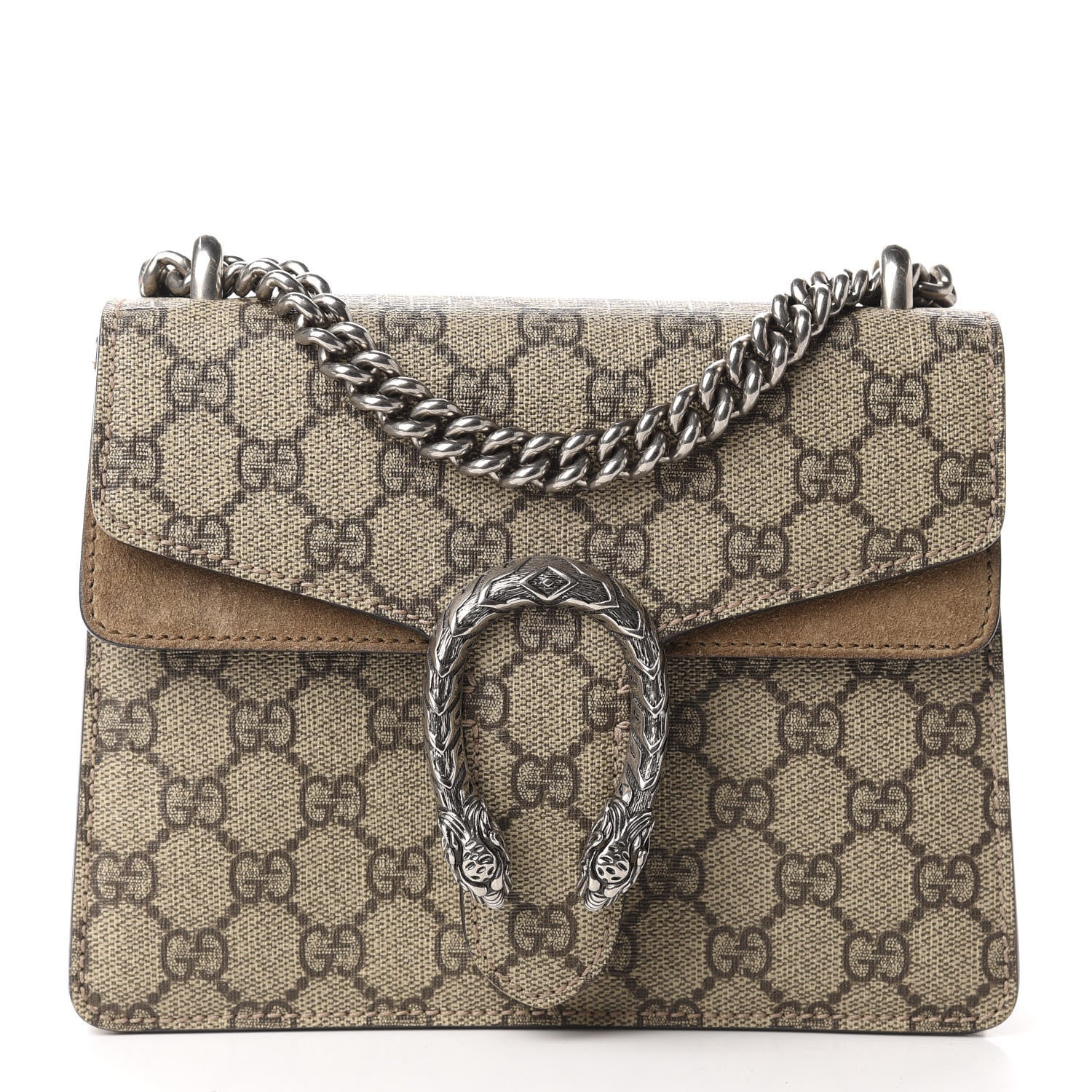 Gucci GG Supreme Monogram Mini Dionysus Shoulder Bag Taupe 1 of 11