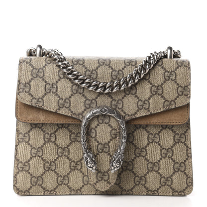 Gucci GG Supreme Monogram Mini Dionysus Shoulder Bag Taupe 1 of 11