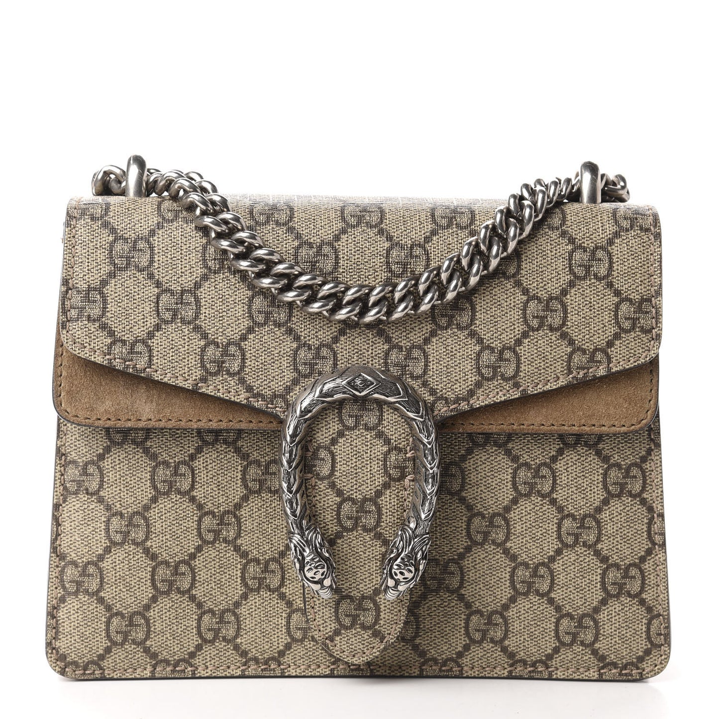 GG Supreme Monogram Mini Dionysus Shoulder Bag Taupe