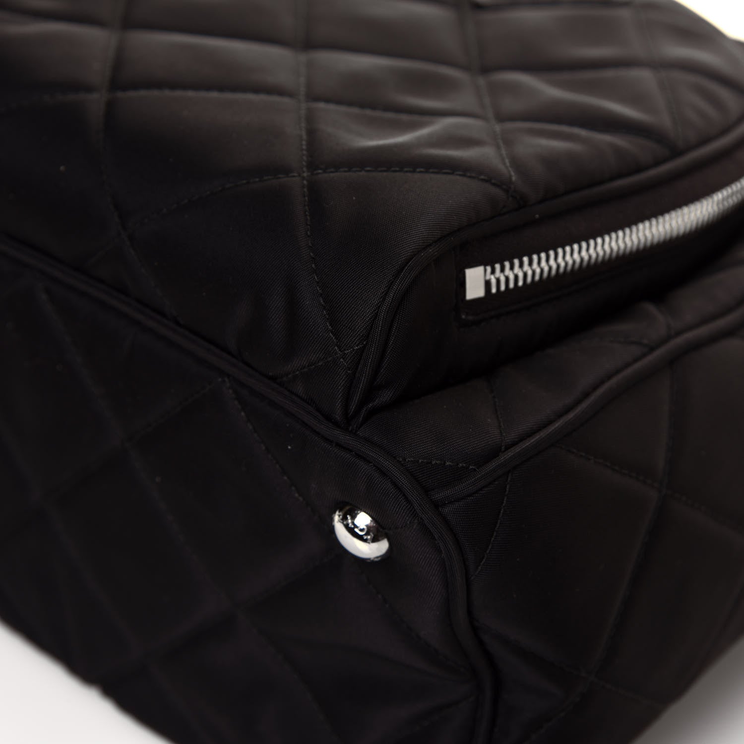 Prada Nylon Tessuto Impuntu Quilted Backpack Black 8 of 10