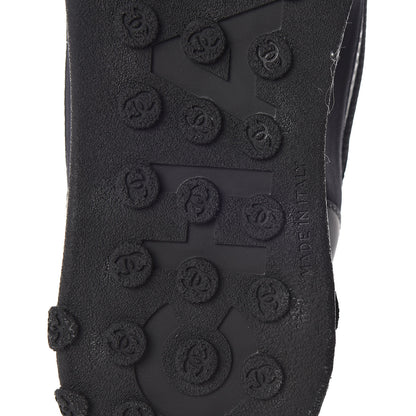Chanel Calfskin Mesh Lycra Sneakers 39 Black 6 of 8