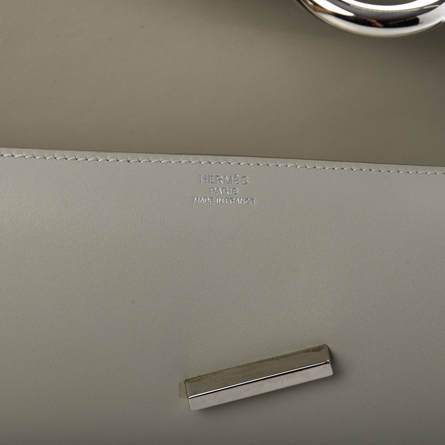 Tadelakt Egee Clutch Gris Perle