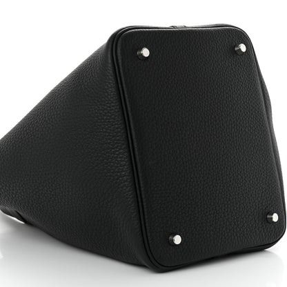 Hermes Taurillon Clemence Picotin Lock 22 MM Black 9 of 11