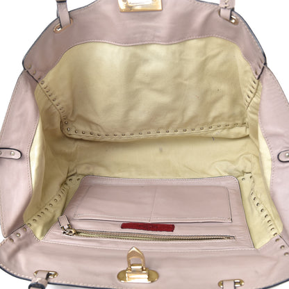Valentino Garavani Vitello Medium Rockstud Tote Poudre 5 of 13