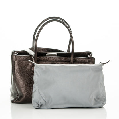 Chanel Metallic Deerskin Cerf Executive Shopper Tote Copper 5 of 8