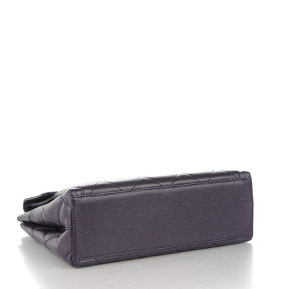 Chanel Caviar Quilted Flap Shoulder Bag Purple 4 of 9
