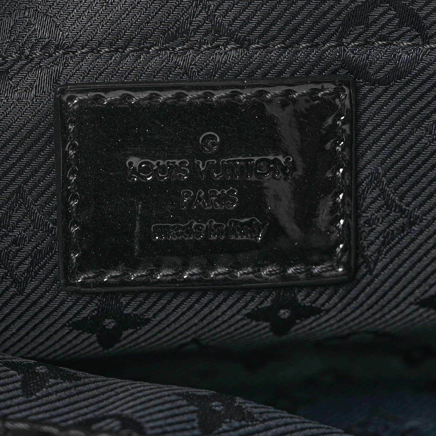 Jacquard Quilted Monogram Altair Clutch Black