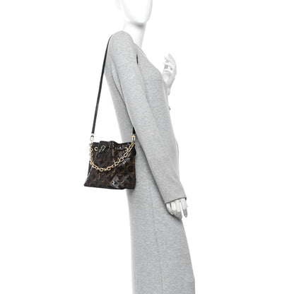 Louis Vuitton Monogram Sequins Noe BB Black 2 of 10