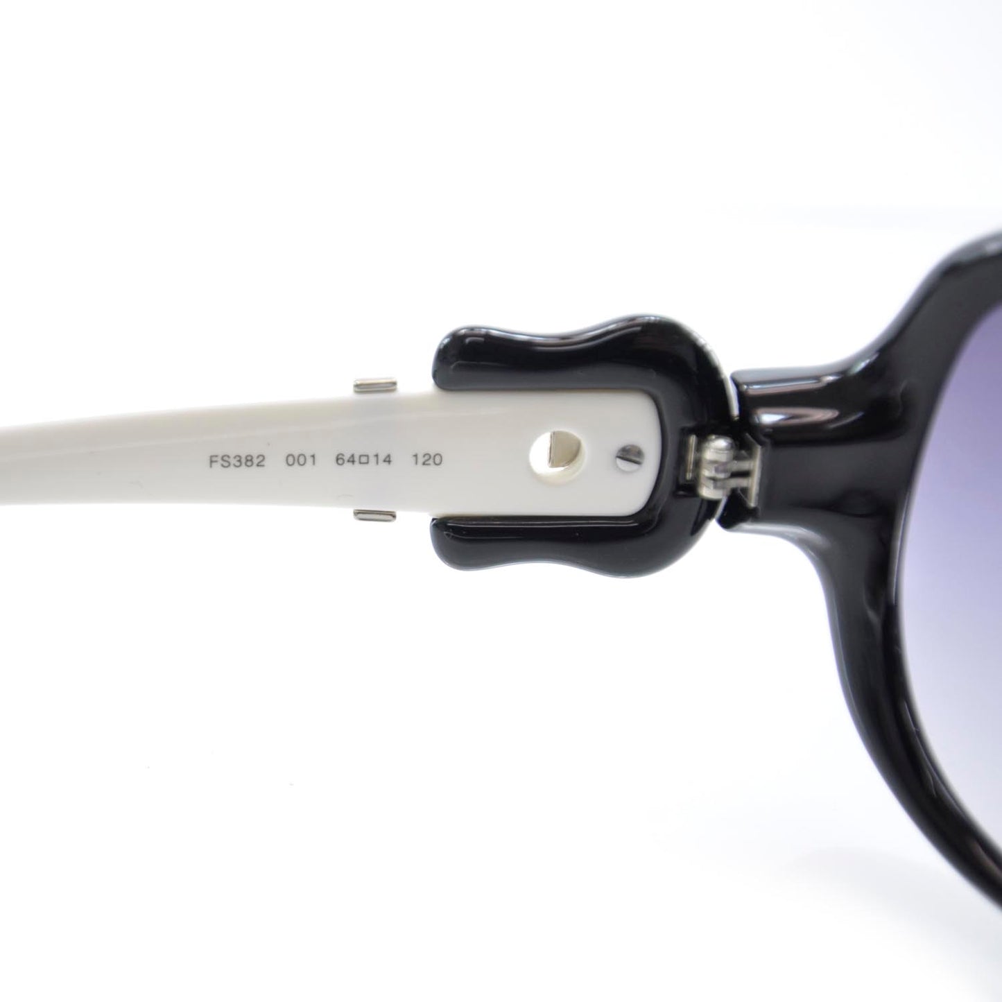 B Buckle Sunglasses FS382 Black White