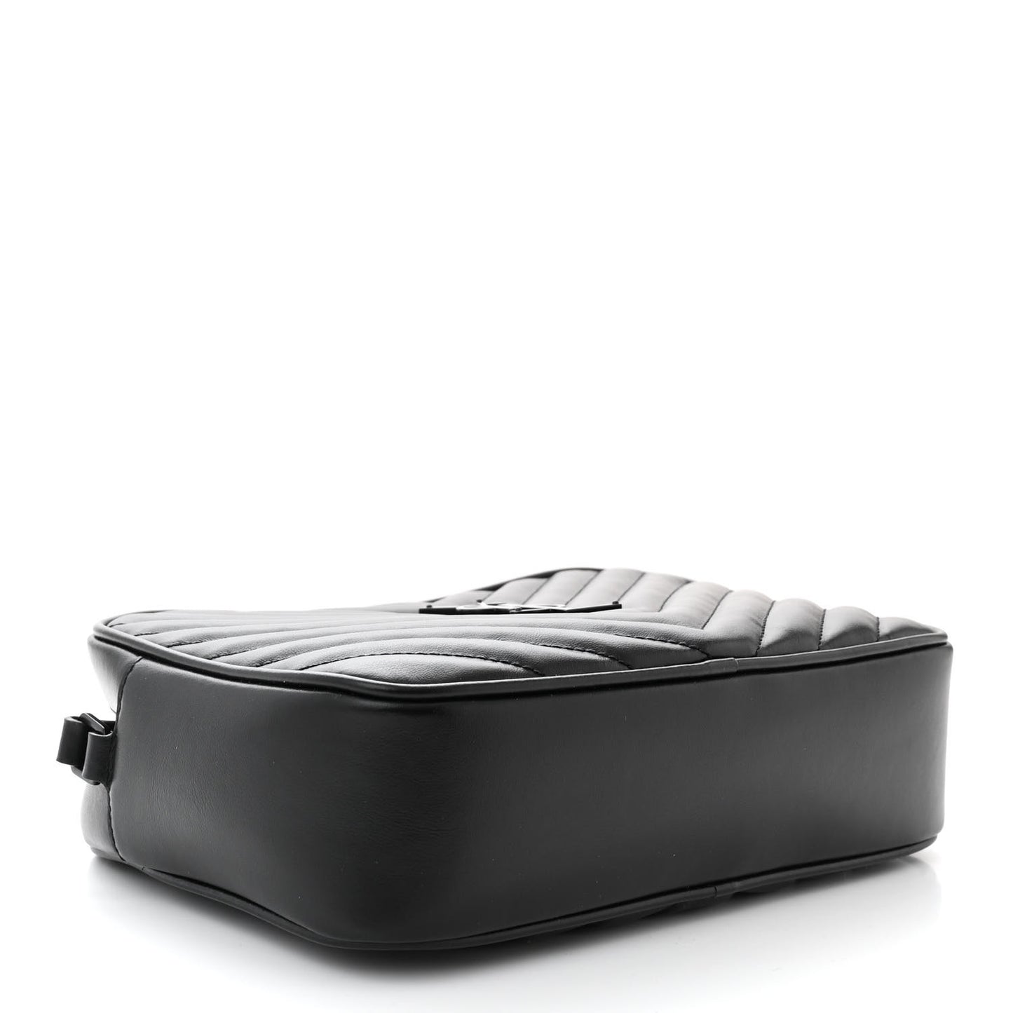 Calfskin Matelasse Monogram Monochrome Lou Camera Bag Black