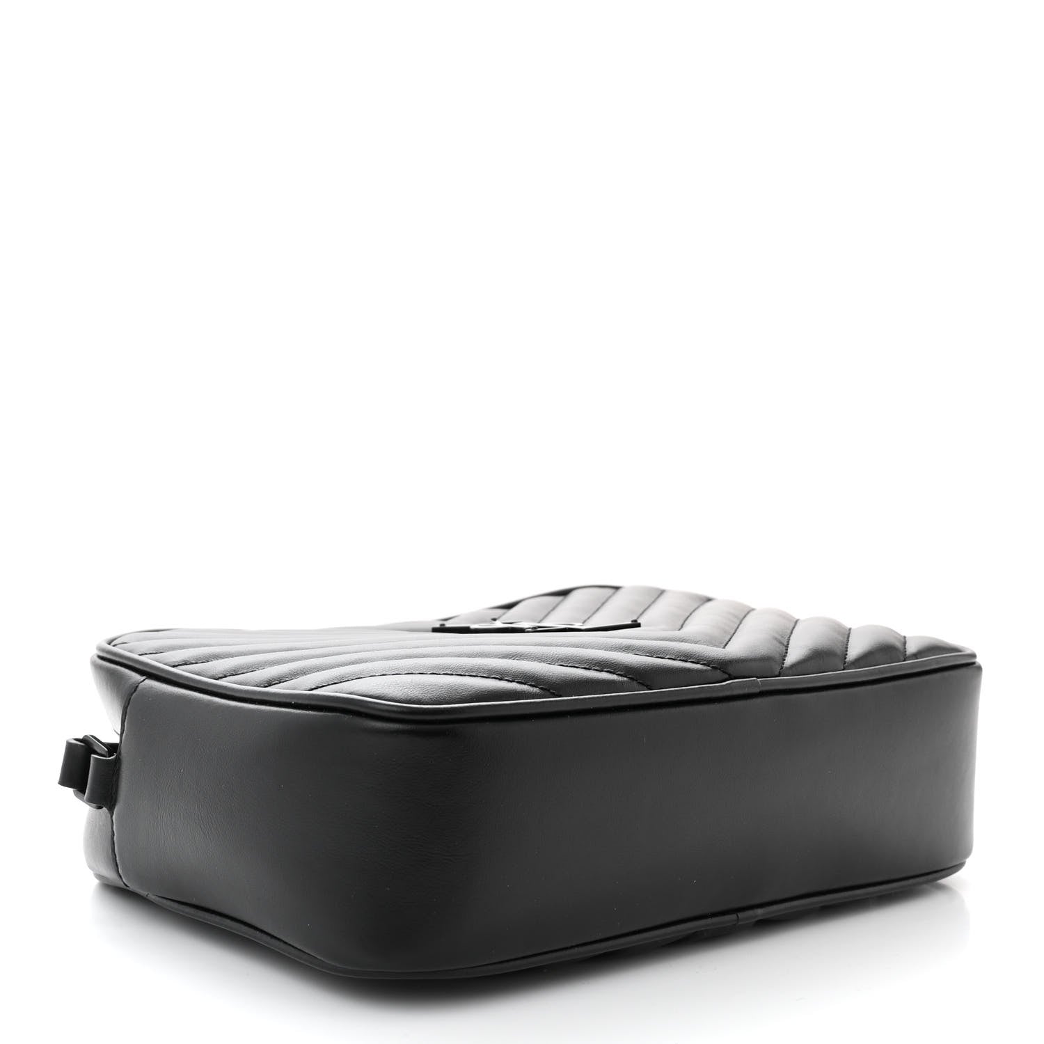 Saint Laurent Calfskin Matelasse Monogram Monochrome Lou Camera Bag Black 4 of 10