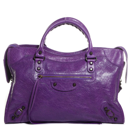 Balenciaga Agneau Classic Hardware City Ultraviolet 1 of 12