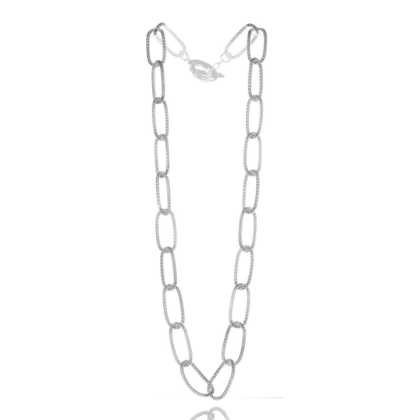 Sterling Silver Paloma Picasso Mesh Link Toggle Necklace