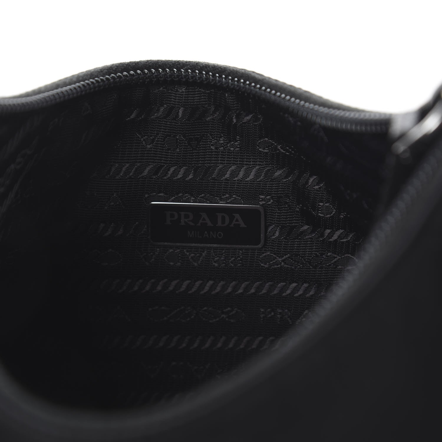 Prada Tessuto Nylon Mini Re-Edition 2000 Bag Black 7 of 7