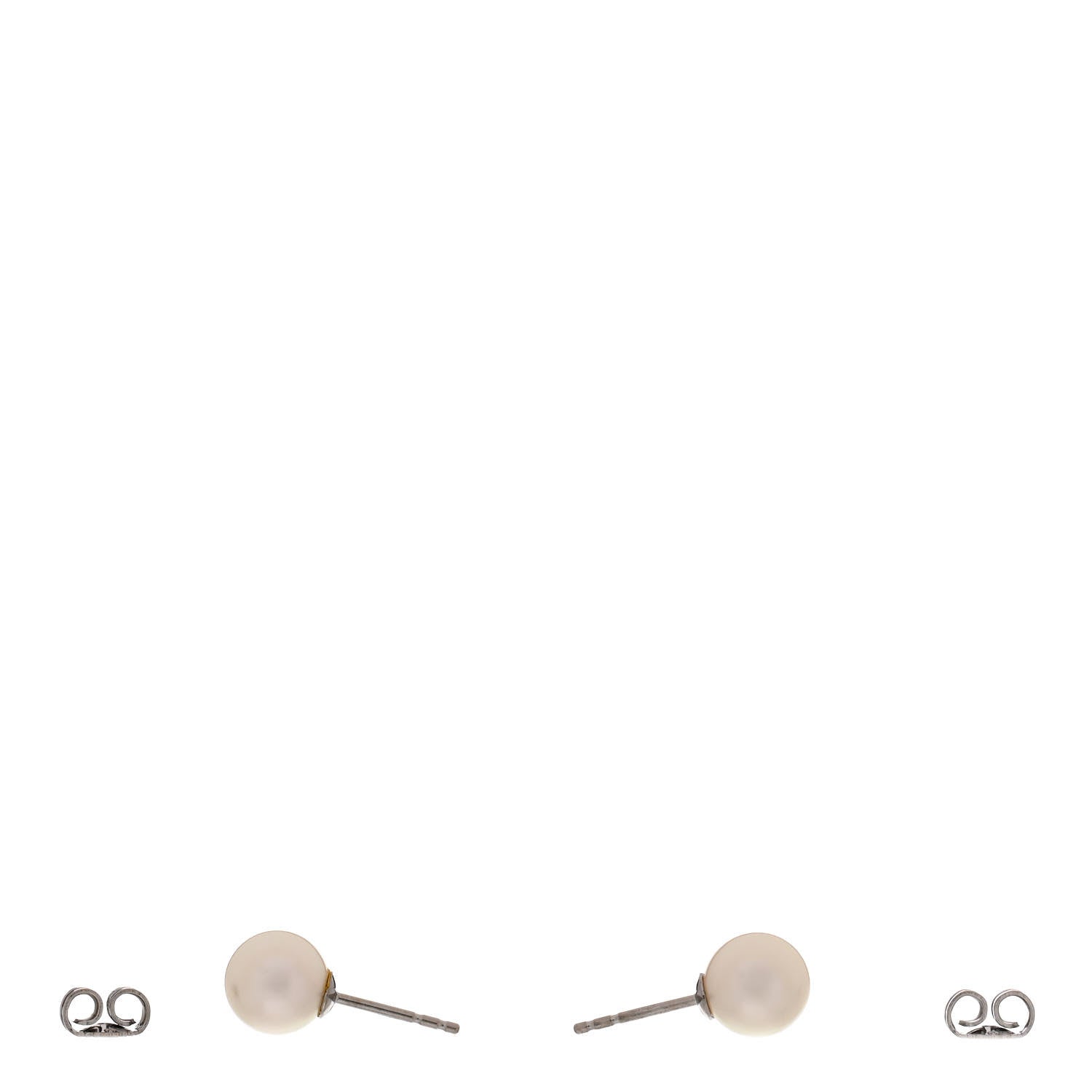 Mikimoto 18K White Gold Akoya Pearl 7.5-8mm Earrings 3 of 6